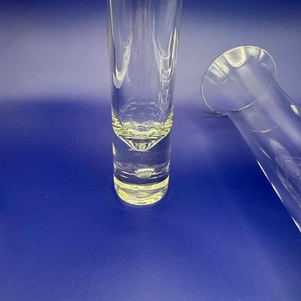 Crown Corning Horizon Bud Vase Set 8" & 10" Vintage Australian Crystal Glass-Box - Picture 7 of 13